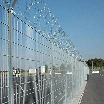 Двойная загородка колючей проволоки ограждать службы безопасности аэропорта 1.2m провода 1.8m 2.0m