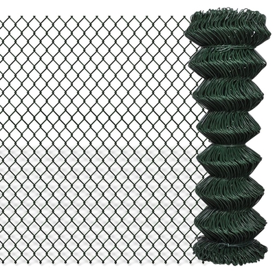 Горячая окунутая гальванизированная панель загородки звена цепи с круглым столбом