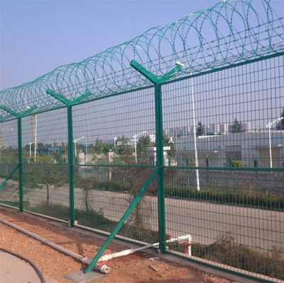 загородка сетки ограждать службы безопасности аэропорта подъема столба 2.4m*3m y анти- покрытая Pvc