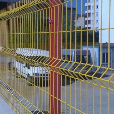 Гальванизированная сваренная сетка стальное v гнуть изогнутая 3d ограждая высоту 1530mm