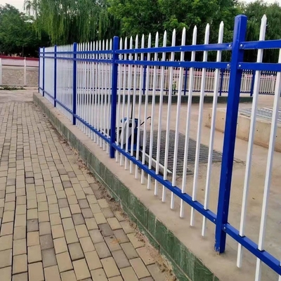 PVC двора покрыл гальванизированный стальной палисад ограждая OEM ODM
